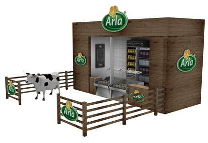 Arla exhibition stand render